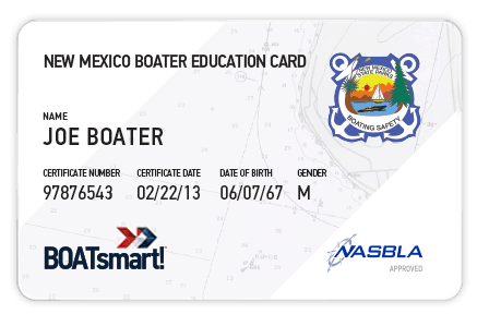 New Mexico boater card