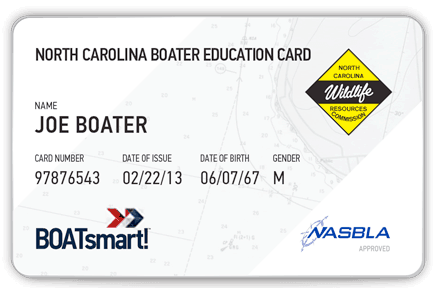 North Carolina boater card